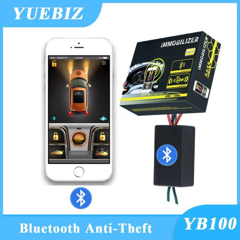 Kit Alarma Auto Código Variable Antirrobo Con App Bluetooth